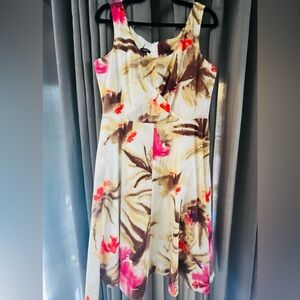 Talbots Multicolor Floral Midi Dress